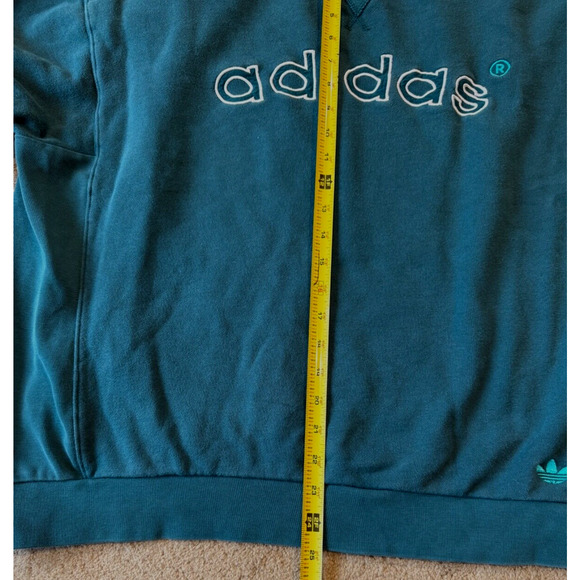 Adidas Sweatshirt Mens Size Large Y2K Spell Out Oversized Cotton EUC - Picture 7 of 8